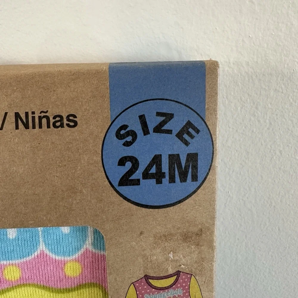 SpongeBob SquarePants 2pc Long Sleeves‎ Pajama Set 24 MONTHS New Girls